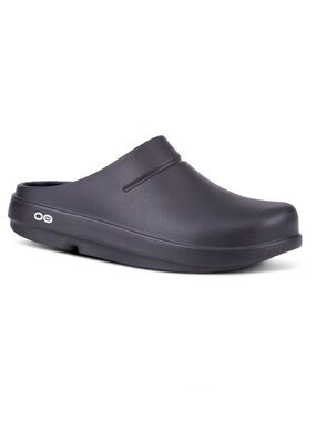 Oofos Oocloog Slip On Recovery Sandals clogs black 12 men’s NEW